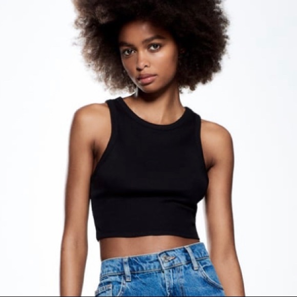 Zara Ripped Crop Top - Picture 4 of 9